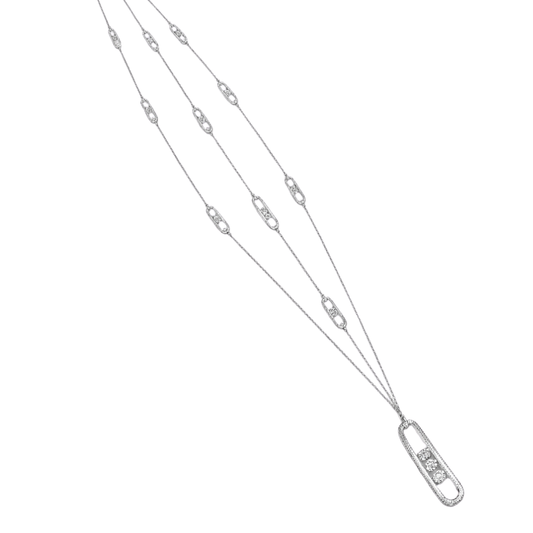 Messika Jewelry | Romane Large Set White Gold Diamonds