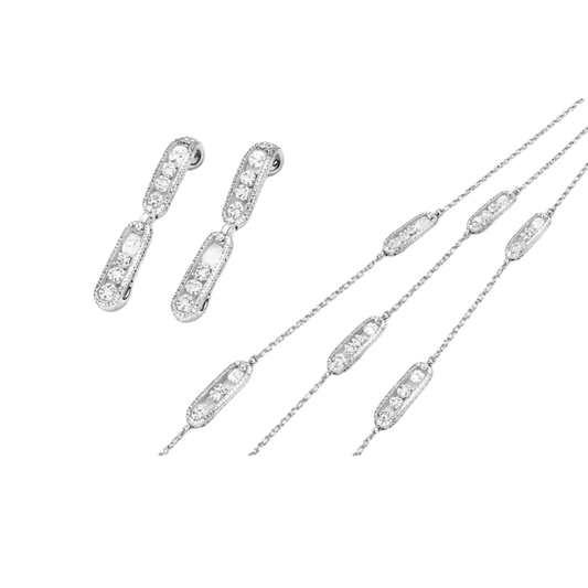 Messika Jewelry | Romane Large Set White Gold Diamonds