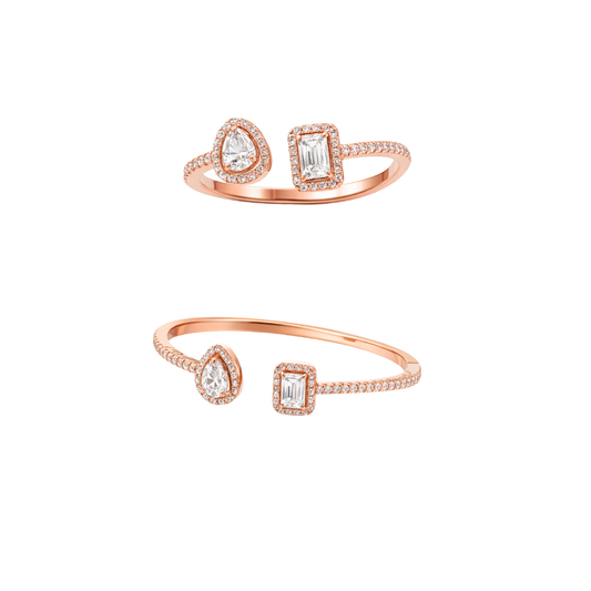 Messika Jewelry | Moi Jewelry Set Rose Gold Diamonds