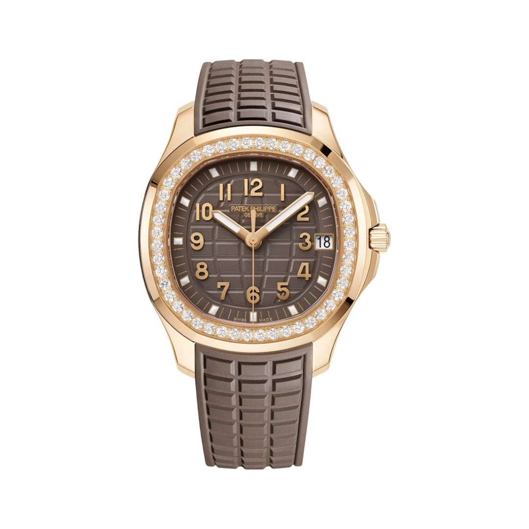 Patek Philippe Aquanaut Gold Taupe Brown Dial Watch premium replica - image 1
