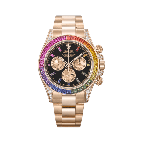 Rolex Watch | Rainbow Black Dial