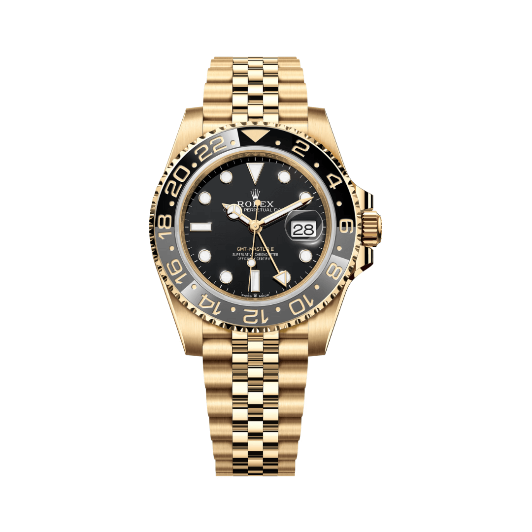 Rolex Yellow Gold Black Dial Watch premium replica - image 1