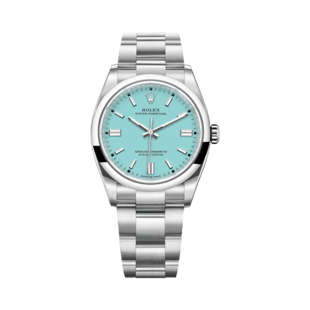 Rolex | Oyster Perpetual 36 Torquoise Blue Dial - Free & Fast UAE Shipping