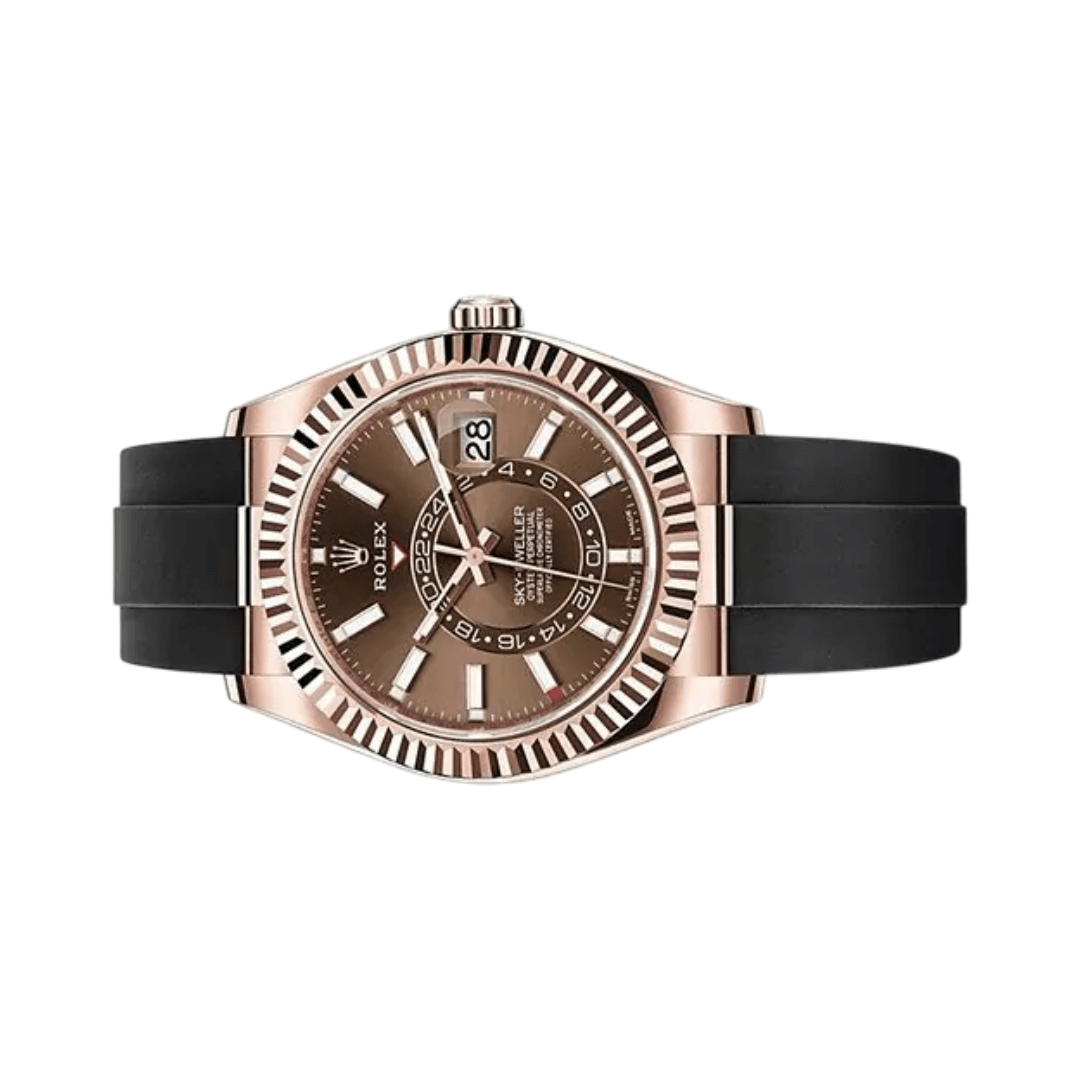 Rolex | Rose Gold Chocolate Dial - Free & Fast UAE Shipping