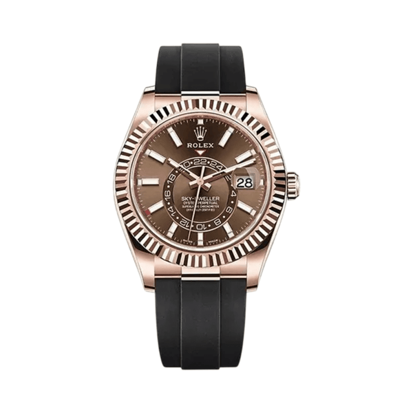 Rolex Watch | Rose Gold Chocolate Dial