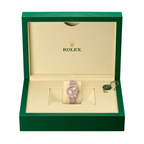 Rolex Watch | Datejust 28 Rose Dial Diamond Bezel