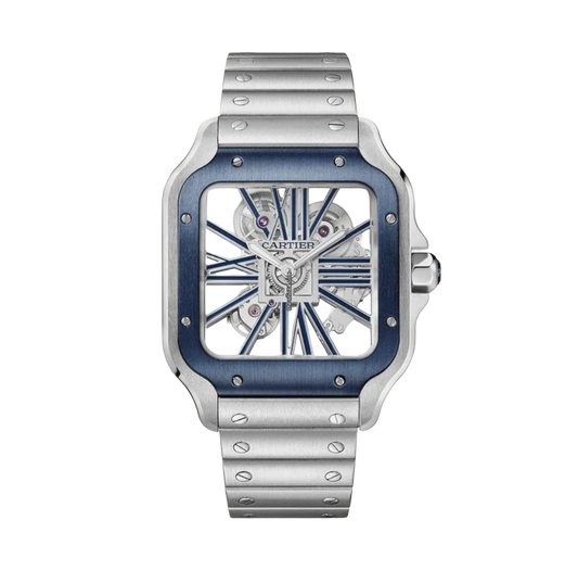 Cartier Watch | Santos de Cartier Skeleton Blue
