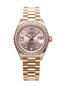 Rolex Watch | Datejust Rose Gold Diamond