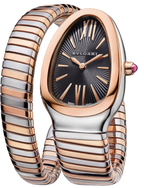 Bvlgari Watch | Serpenti Tubogas Two-Tone Black Dial
