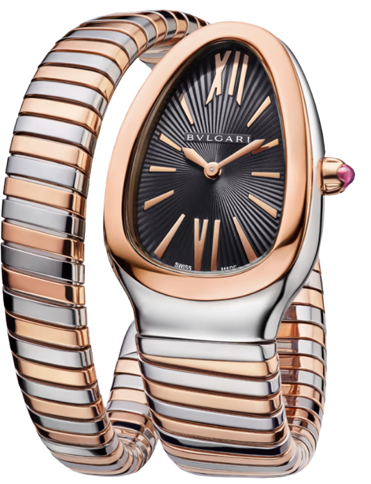 Bvlgari Watch | Serpenti Tubogas Two-Tone Black Dial