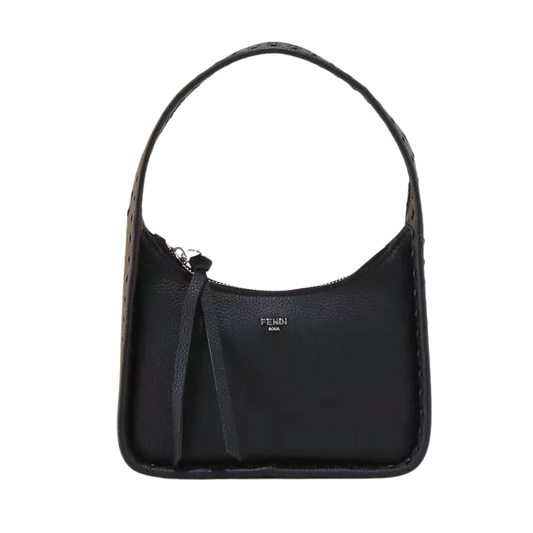 Fendi Bag | Black Pure Leather Bag