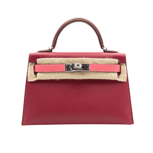 Hermès Bag | Epsom Tri-color Mini Kelly Sellier 20 Handbag