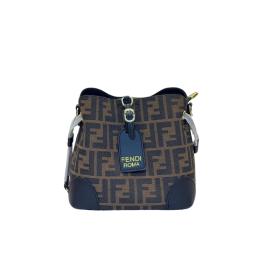 Fendi Bag | Zuchino Canvas Bucket Bag blue