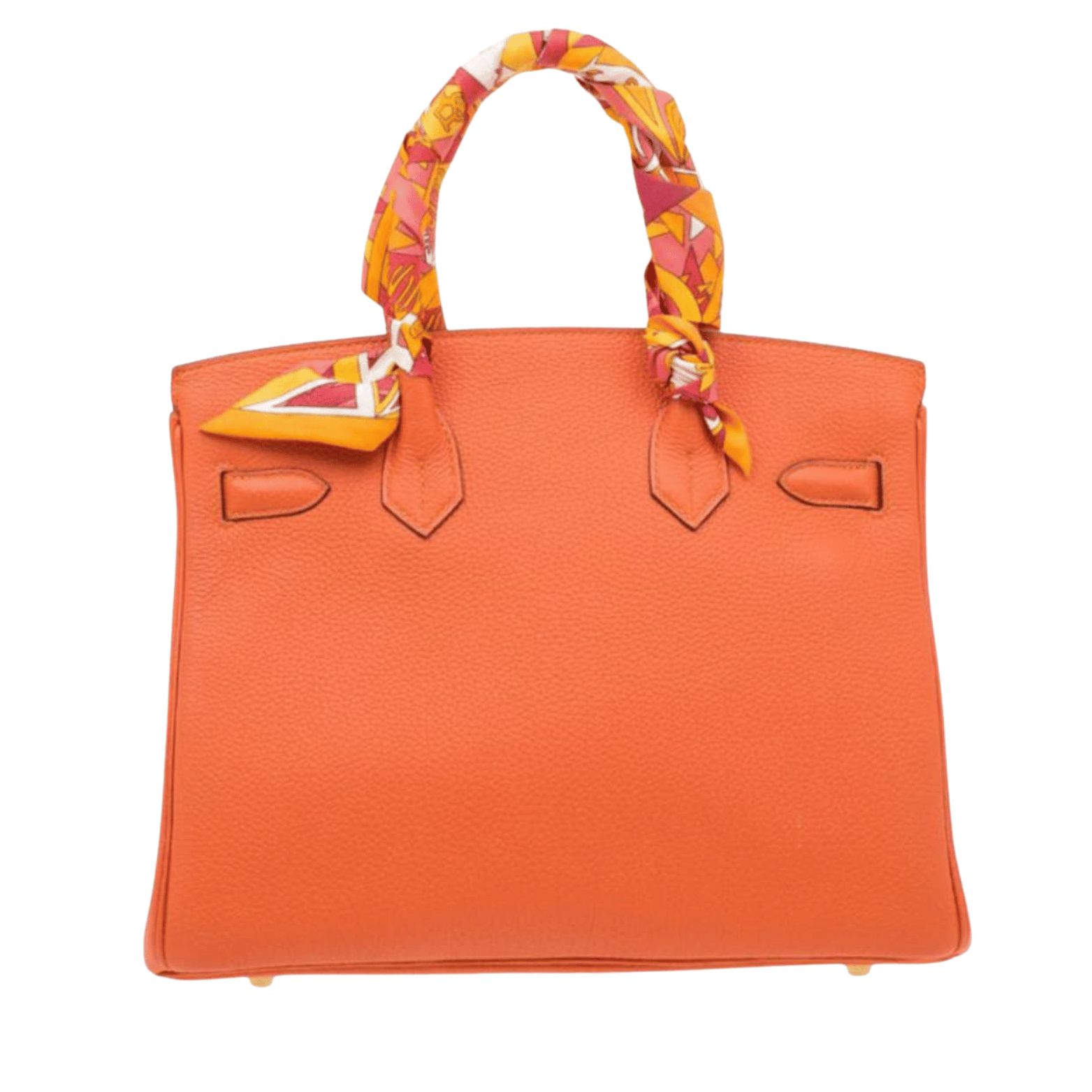 Hermès Bag | Birkin 30 Handbag Likely Togo Leather Vibrant Orange