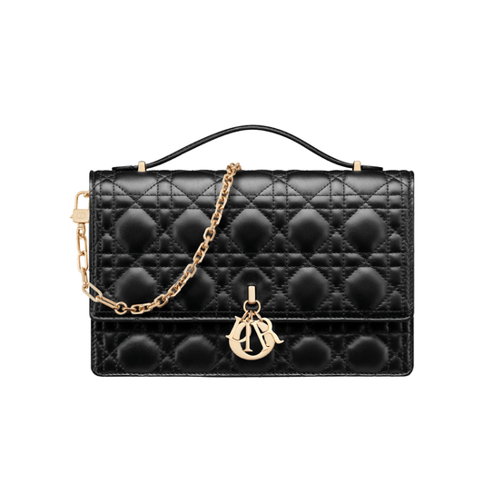 Dior Bag | My Dior Mini In Black Cannage Lambskin