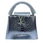 Louis Vuitton Bag | Capucines Bag Metallic Silver
