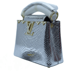 Louis Vuitton Bag | Capucines Bag Metallic Silver