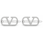 Valentino Jewelry | VLogo Signature Hair Clip Gold Plain