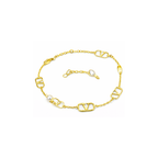 Valentino Jewelry | VLogo Signature Pearl Necklace Bracelet Set Gold