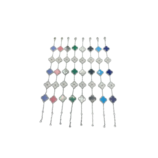 Van Cleef & Arpels Jewelry | Alhambra Bracelet Collection Silver