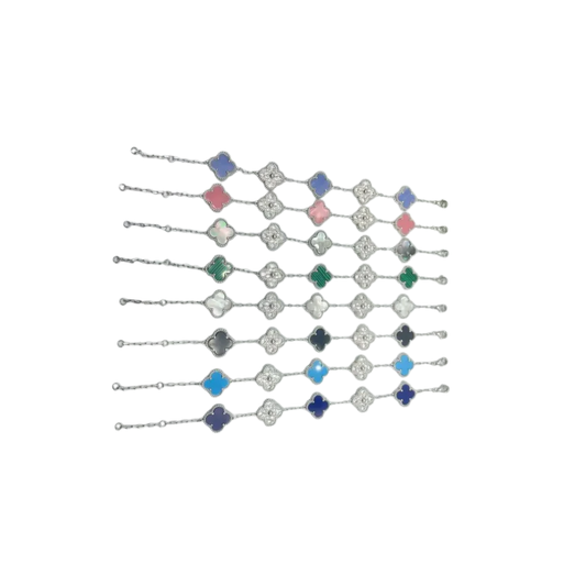 Van Cleef & Arpels Jewelry | Alhambra Bracelet Collection Silver