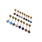 Van Cleef & Arpels Jewelry | Alhambra Dangle Earrings Collection Gold