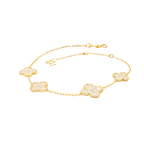 Van Cleef & Arpels Jewelry | Diamond Clover Necklace Earrings Bracelet Ring Set