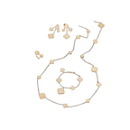 Van Cleef & Arpels Jewelry | Jewelry Set Gold Full Crystals