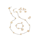 Van Cleef & Arpels Jewelry | Jewelry Set Gold Full Crystals