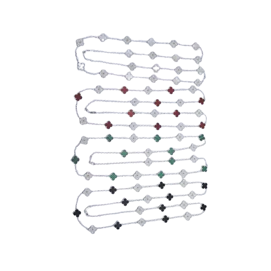 Van Cleef & Arpels Jewelry | Long Necklace Collection Silver