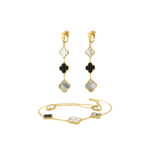 Van Cleef & Arpels Jewelry | Multicolor Clover Jewelry Set