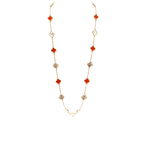 Van Cleef & Arpels Jewelry | Red Clover Necklace Earring Bracelet
