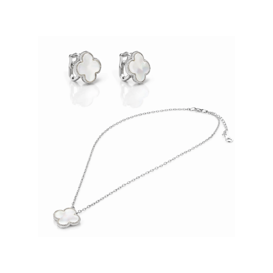 Van Cleef & Arpels Jewelry | Alhambra White Clover Jewelry Set