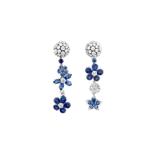 Van Cleef & Arpels Jewelry | Silver Blue Sapphires Diamonds