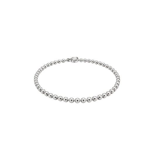 Van Cleef & Arpels Jewelry | Perlee Beads Silver Bracelet and Ring Set