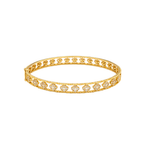 Van Cleef & Arpels Jewelry | Clover Diamond Gold Bangle Bracelet