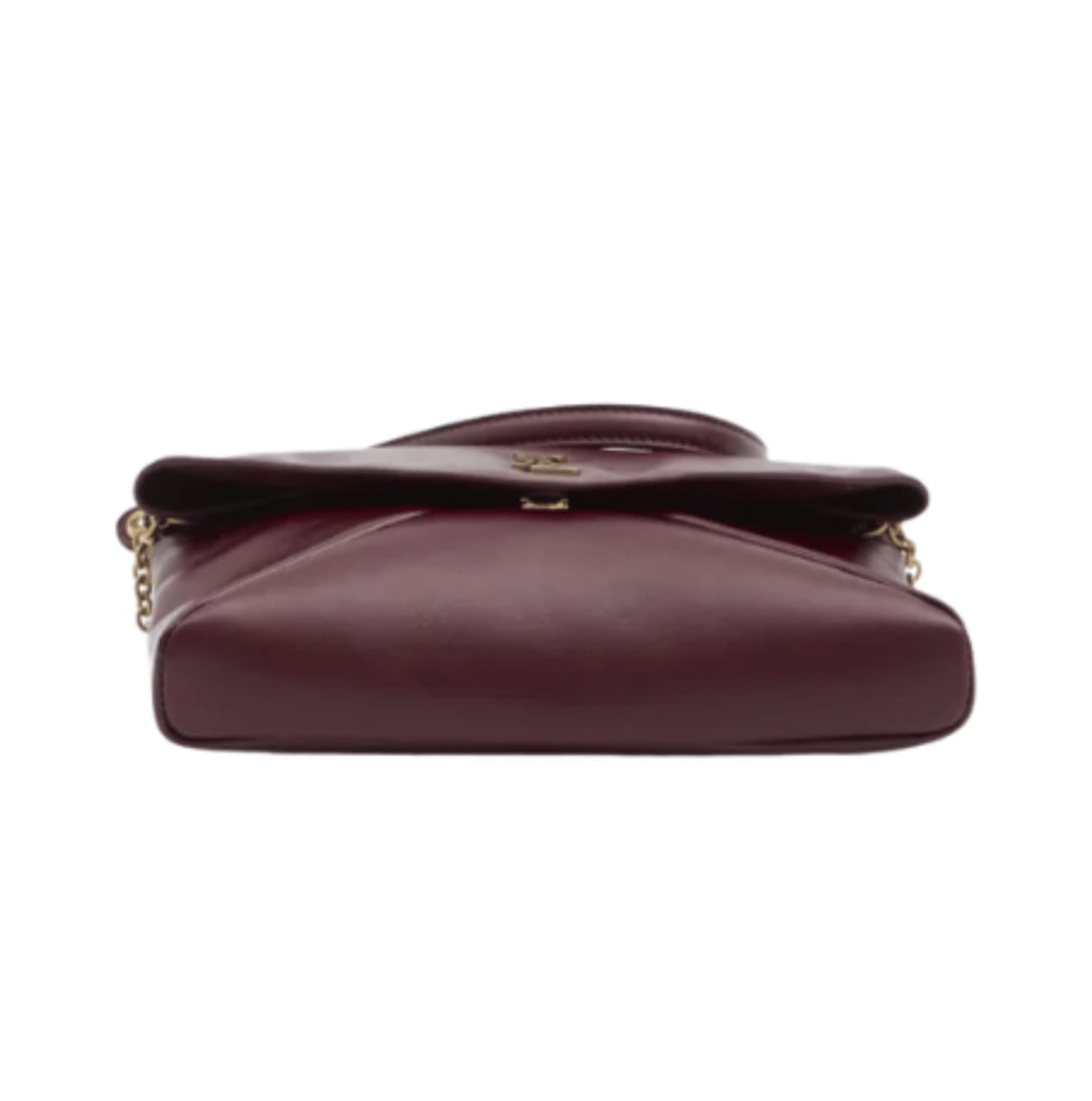 YSL Bag | Cassandre Flap Chain Shoulder Bag Dark Ruby Calfskin Leather