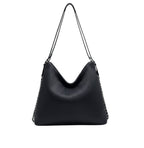 Chanel Bag | Hobo Shoulder Bag Ribbed Texture Silver Chain Straps