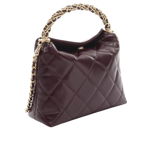 Chanel Bag | Hobo Bag Deep Burgundy Quilted Leather Gold-Tone Hardware