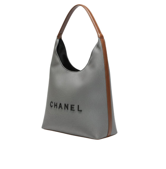 Chanel Bag | Deauville Canvas Tote Bag Brown Leather