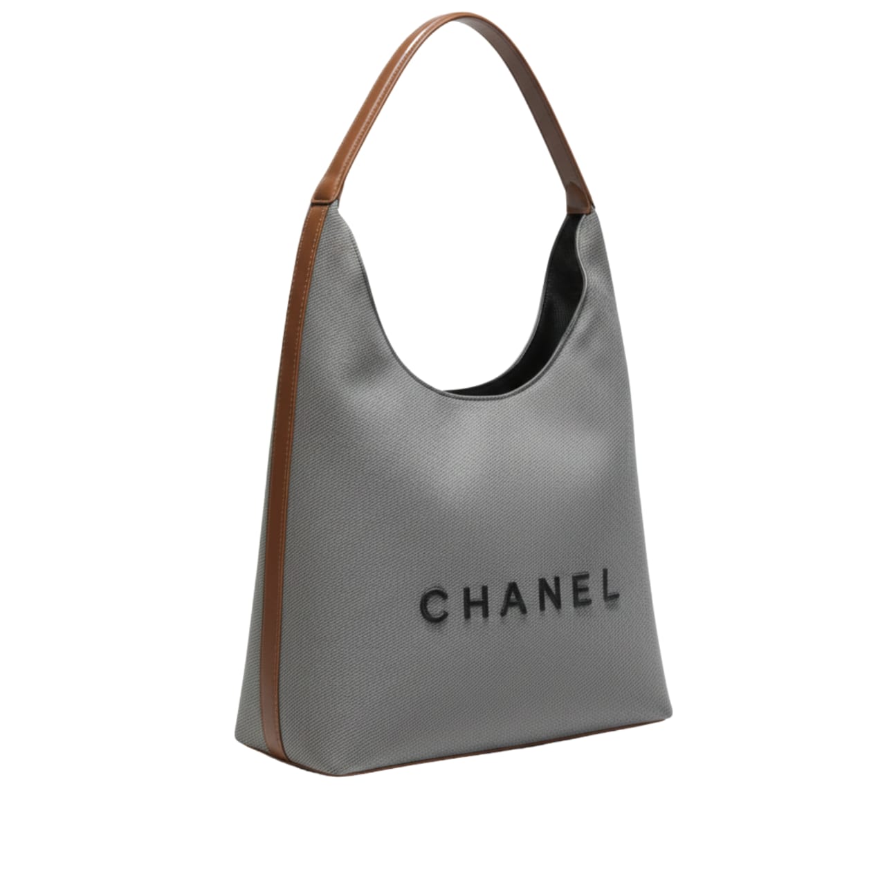 Chanel Bag | Deauville Canvas Tote Bag Brown Leather