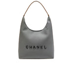 Chanel Bag | Deauville Canvas Tote Bag Brown Leather