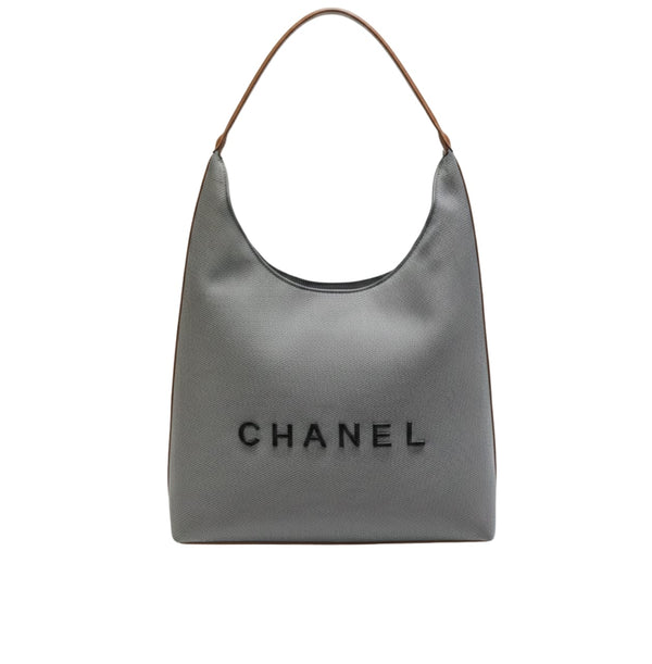 Chanel Bag | Deauville Canvas Tote Bag Brown Leather