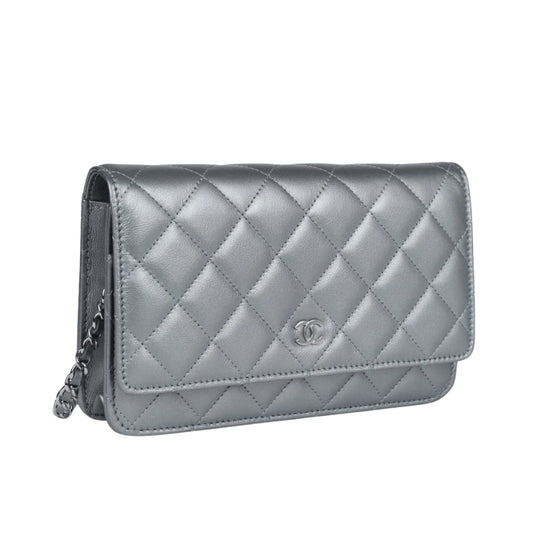 Chanel Bag | Classic Silver Metallic
