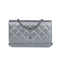 Chanel Bag | Classic Silver Metallic