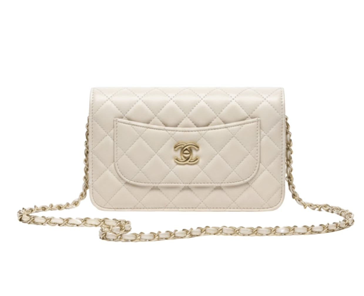 Chanel Bag | Classic Quilted White Lambskin Leather