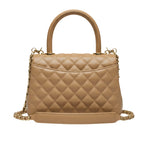 Chanel Bag | Mini Coco Handle Flap Bag Caramel Beige Caviar Leather