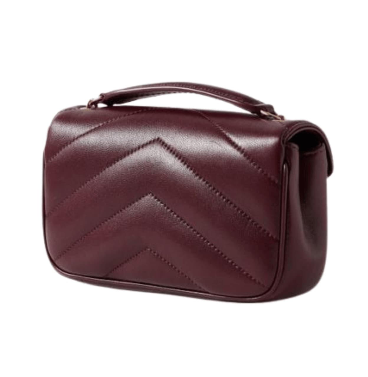 YSL Bag | Loulou Mini Bag Burgundy Hue