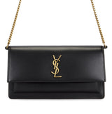 YSL Bag | Sunset Bag Smooth Embossed Calfskin Leather