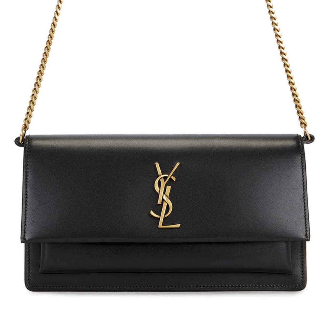 YSL Bag | Sunset Bag Smooth Embossed Calfskin Leather
